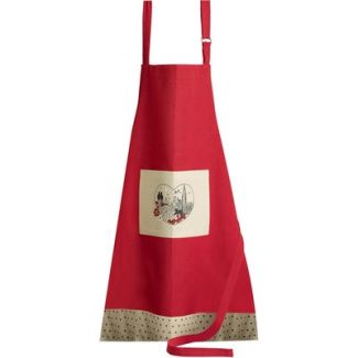 Apron Chats Coeur Rouge 72 X 85