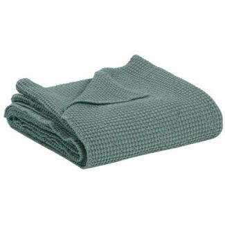 Bed Cover Stonewashed Maia Vert De Gris 180 X 260