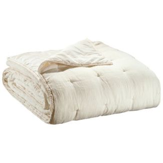 Bed Cover Stonewashed Zeff Craie 180 X 260