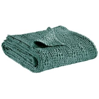 Bed Cover Stonewashed Tana Vert De Gris 180 X 260