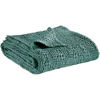 Bed Cover Stonewashed Tana Vert De Gris 260 X 260