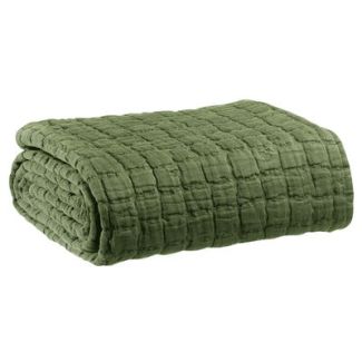 Bed Cover Stonewashed Swami Olive 240 X 260