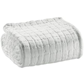 Bed Cover Stonewashed Swami Blanc 240 X 260
