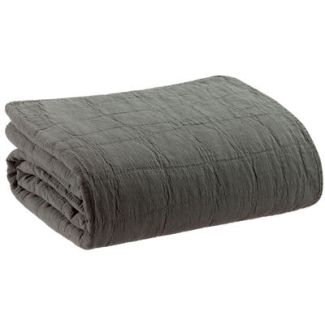 Bed Cover Recycled Titou Carbone 180 X 260