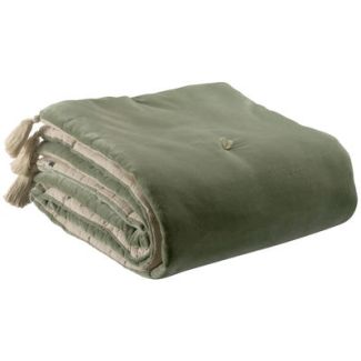 Eiderdown W/Tassels Elise Verveine 80 X 180