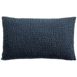 Cushion Stonewashed Tana Cobalt 40 X 65