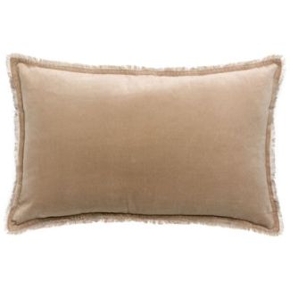 Fara plain cushion Latte 40 X 65