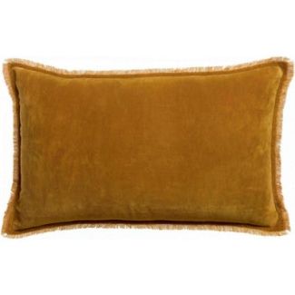 Fara plain cushion Safran 40 X 65