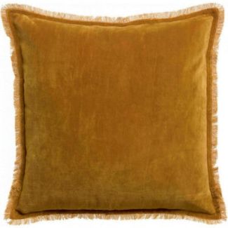 Fara plain cushion Safran 45 X 45