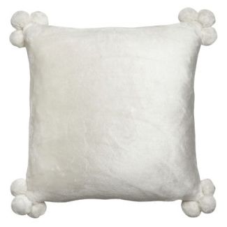 Cushion Tender Pompoms Neige 45 X 45