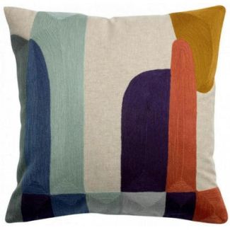 Cushion Janis W/Emb Naturel 45 X 45