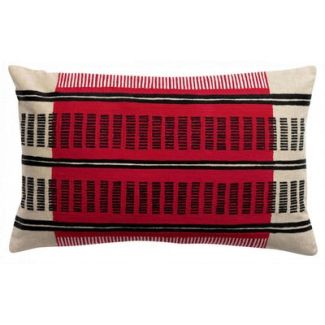 Eden embroidered cushion Groseille 40 X 65