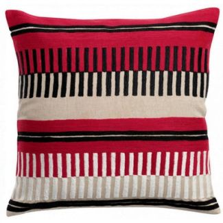 Eden embroidered cushion Groseille 45 X 45