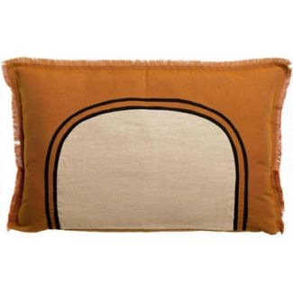 Laly bicolour cushion Cuivre 40 X 65