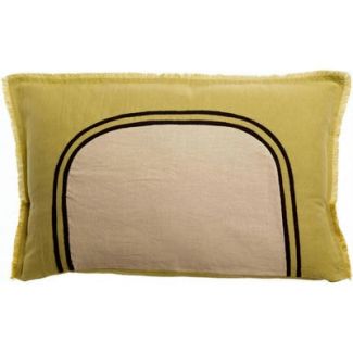 Laly bicolour cushion Gold 40 X 65