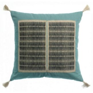 Cushion Yael W/Emb Prusse 45 X 45