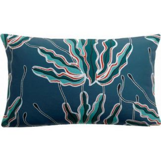Cushion Alga Outdoor Printed Indigo 30 X 50