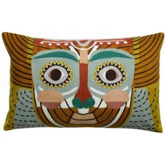 Cushion Yaku Embroidered Multico 40 X 65