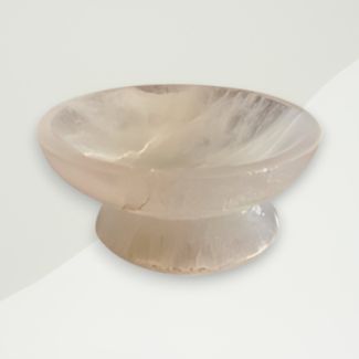 Modern Selenite Bowl White Selenite 10x9