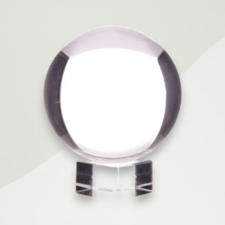 Modern Crystal Ball Clear Optical Glass 10x9