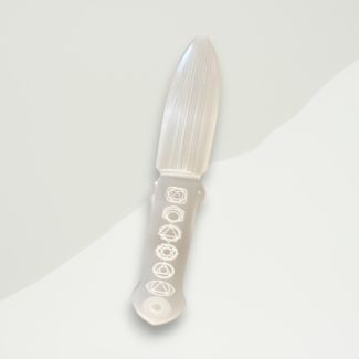 Eclectic Decorative Knife White Selenite 20x3
