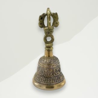 Eclectic Decor Bell Yellow Brass 6x11.4