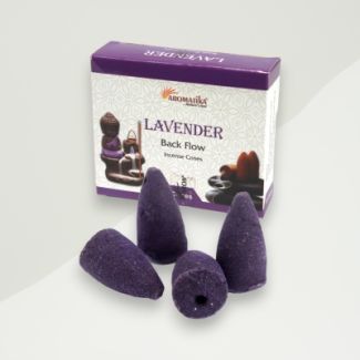 Lavender Backflow Incense Cones, 120g, Purple