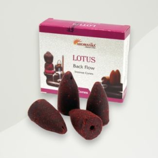 Lotus Backflow Incense Cones, 120g, Pink