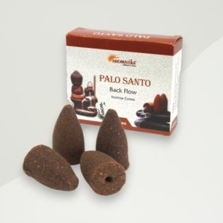 Palo Santo Backflow Incense Cones, 120g, Red