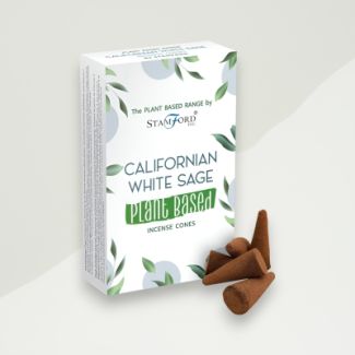 Californian White Sage Incense Cones Plant Based Incense Cones, 120g