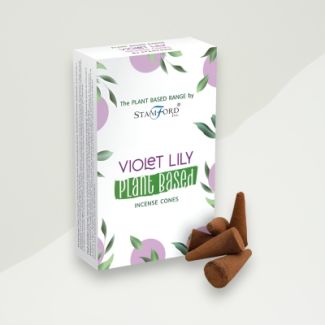 Violet Lilly Incense Cones Plant Based Incense Cones, 120g