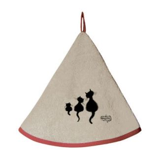 Round K-Towel 3 Chats Dubout Ficelle Diameter 60 Set of 6