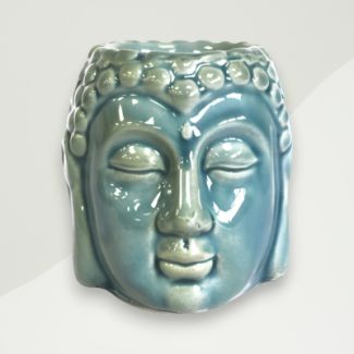 Eclectic Oil Burner Blue Buddha Ceramic 8.5x8.4