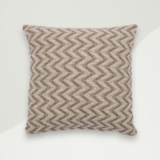 Set of 2 Modern Pillow Cover Brown, Tan Cotton 40x40