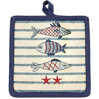 Potholder New Pesk Bleu 18 X 18 Set of 2
