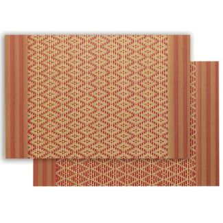 Placemat Kadra Rouge/Or 33 X 45 Set of 6