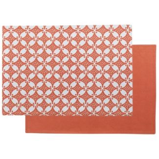 Placemat Fatou Recycled With Coating Rouge 33 X 48 Set of 6