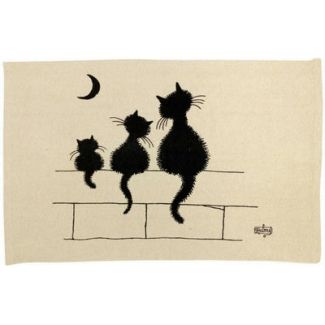 Rug Dubout 3 Chats Ecru 60 X 90
