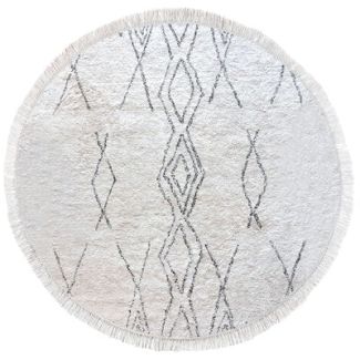 Rug Crimble Ivoire/Charbon Diameter 160