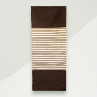 Modern Cotton Rug Brown Cotton 79x0.4