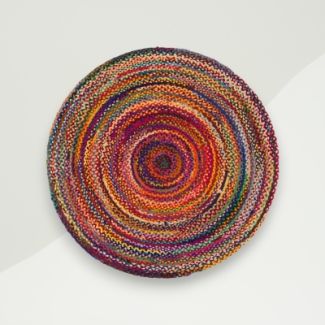 Eclectic Jute Rug Red Jute, Cotton 120