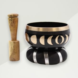 Eclectic Singing Bowl Black Moon Brass 10.7x5