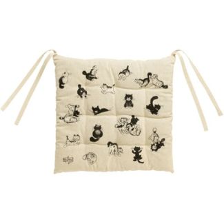 Dubout 9-point seat cushion Beige 40 X 40 X 3 Set of 6