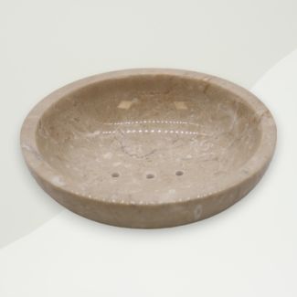Modern Soap Dish Cream Marble 11.5x11.4