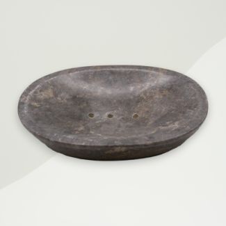 Modern Soap Dish Grey Marble 11.5x8