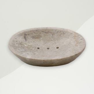 Modern Soap Dish Grey Marble 12x11