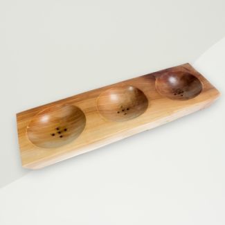 Modern Soap Dish Brown Wood 27x8