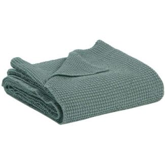 Stonewashed Maia throw Vert de gris 280 X 260
