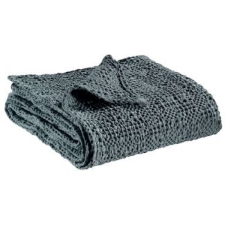 Throw Stonewashed Tana Cendre 140 X 200