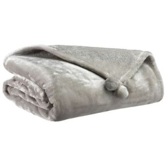 Throw Tender Pompoms Perle 130 X 170